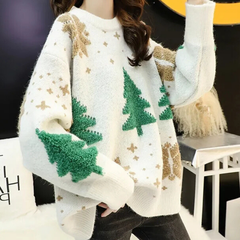 ANGELIE - Stylischer Weihnachtspulli für Damen