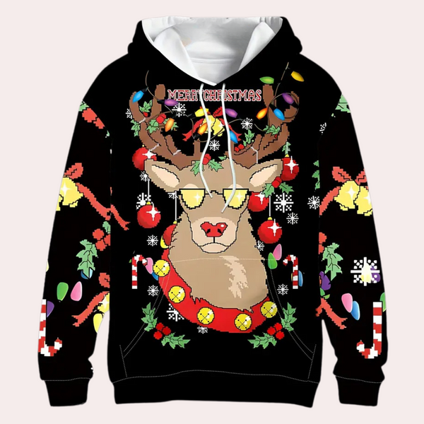 Warmer und eleganter Weihnachts-Hoodie für Herren