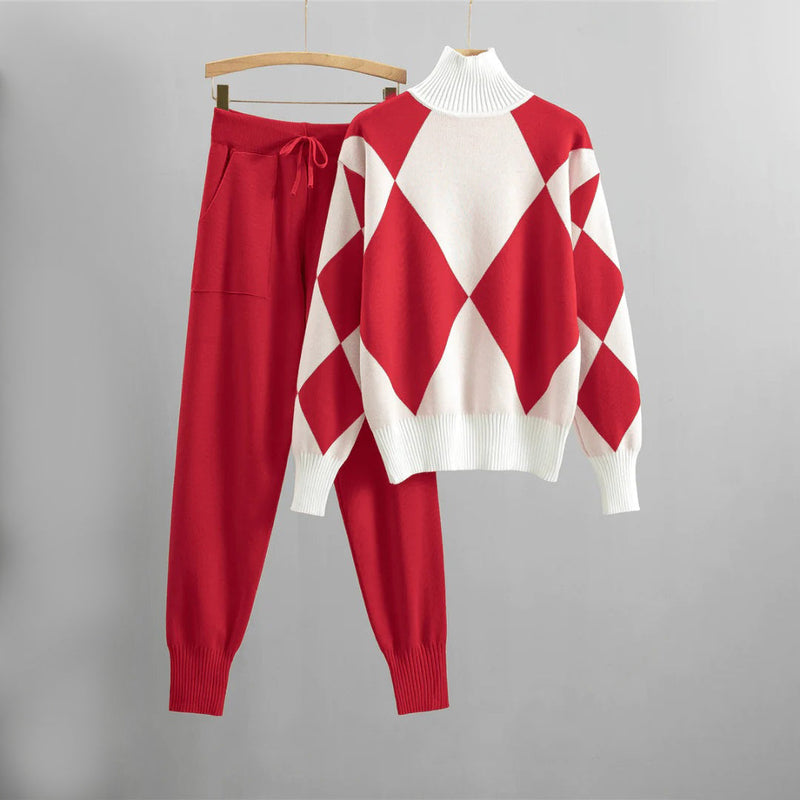 Maryana - Warmer Pullover und Hosen-Set