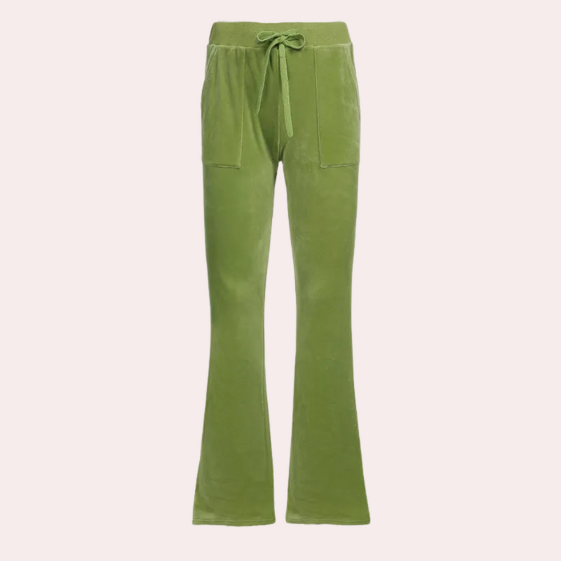Elegante Auslaufende Hose für Damen in Grün