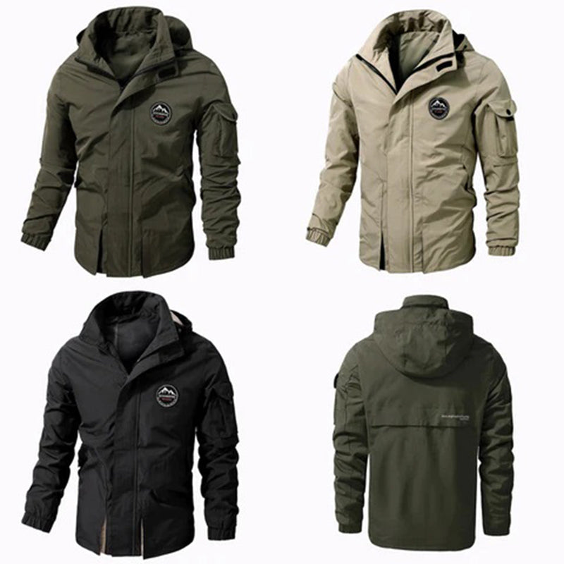 Warme Herren-Bomberjacke mit Kapuze