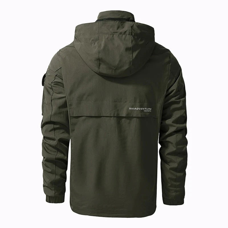 Warme Herren-Bomberjacke mit Kapuze