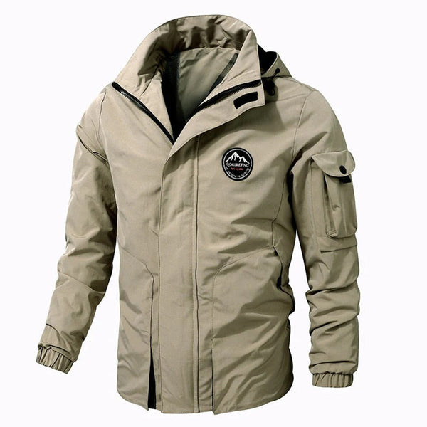 Warme Herren-Bomberjacke mit Kapuze