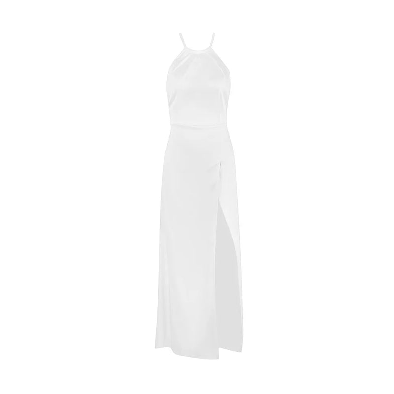 Elegantes Maxikleid mit hohem Schlitz