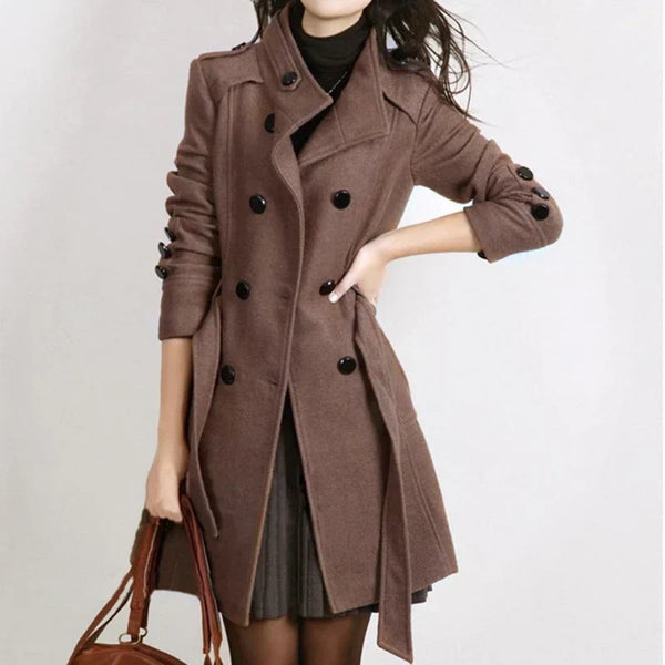 Madeleine - Eleganter und warmer Seidenmantel