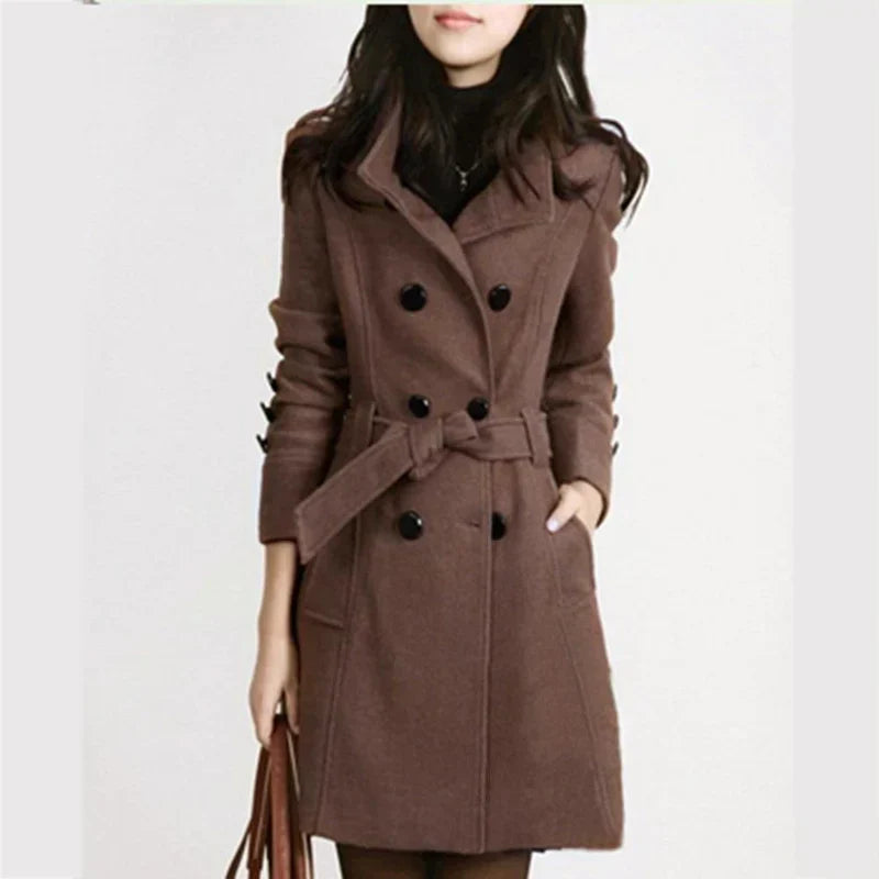 Madeleine - Eleganter und warmer Seidenmantel