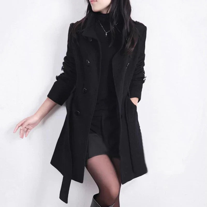 Madeleine - Eleganter und warmer Seidenmantel