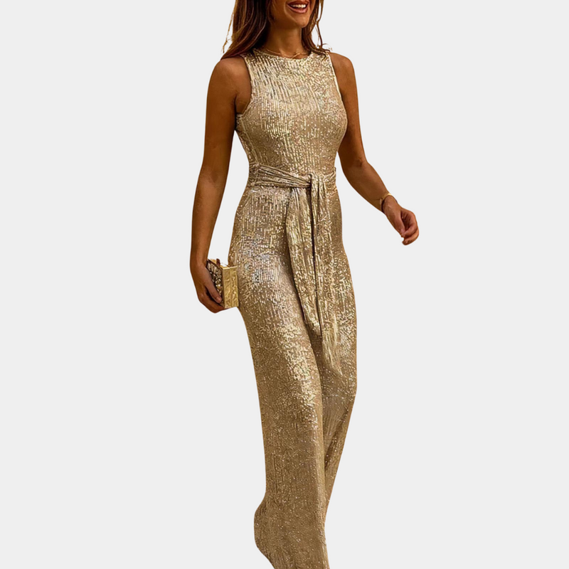 Monica - Glitzer-Jumpsuit für Damen