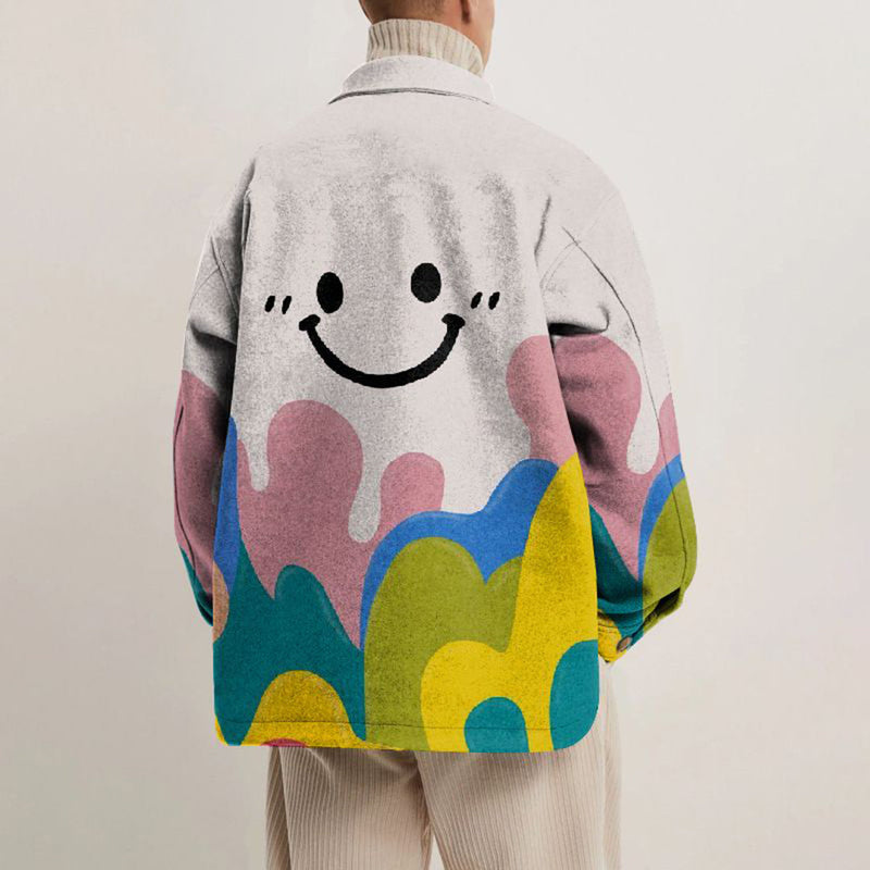Bequeme und stilvolle bedruckte Jacke für Männer