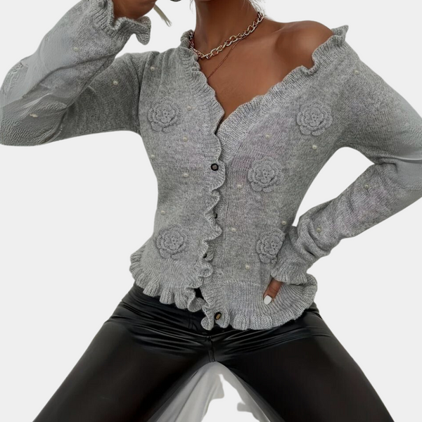 Elegante bequeme Strickjacke für Damen