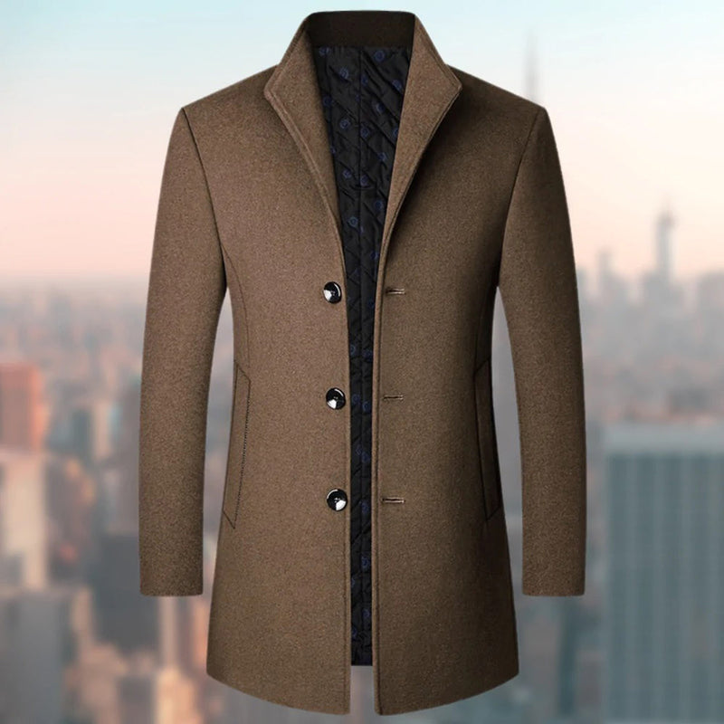 NIKOLAOS - Elegante lange Jacke für Herren
