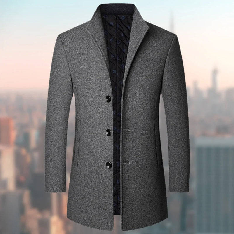 NIKOLAOS - Elegante lange Jacke für Herren