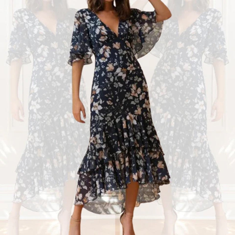 Elegante Blumenkleid für stilvolle Sommertage