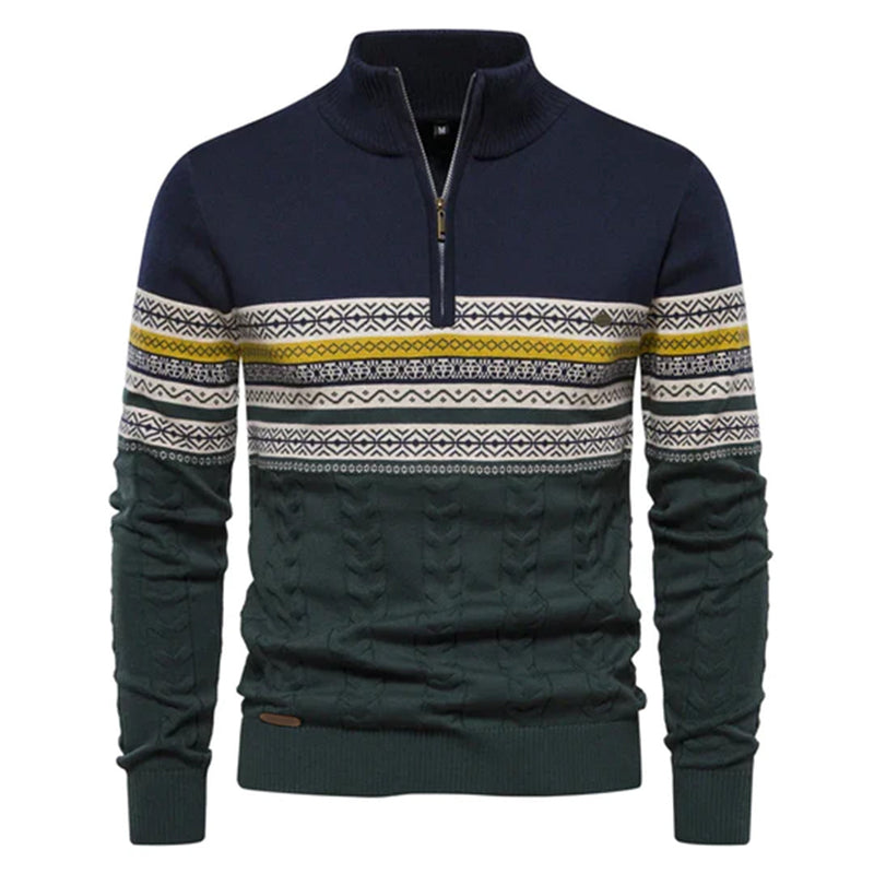 Elegante Männerpullover mit ethnischem Muster