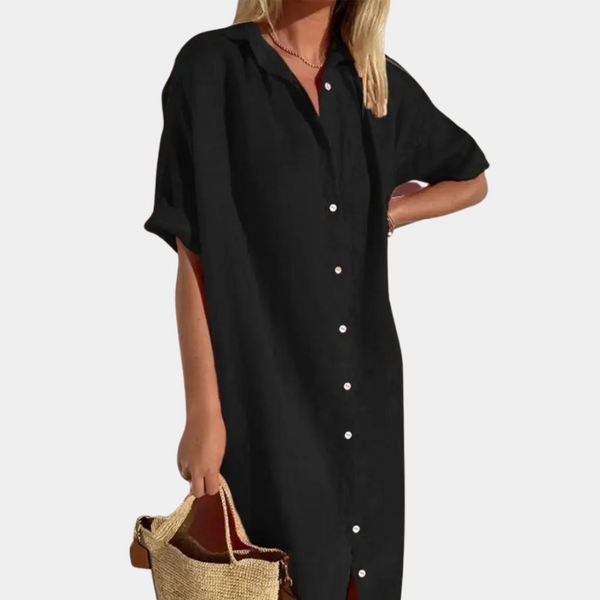 Elegantes Hemdkleid für stilvolle Sommertage im Sommer