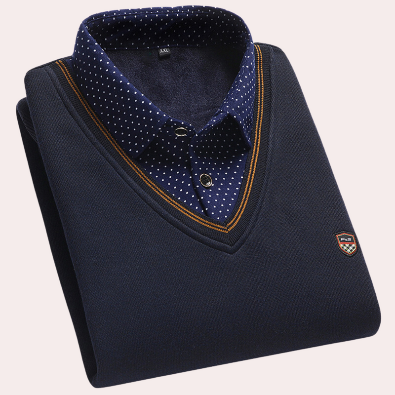Elegante Herrenpullover mit Kragen