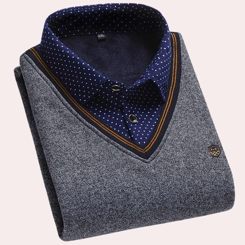 Elegante Herrenpullover mit Kragen