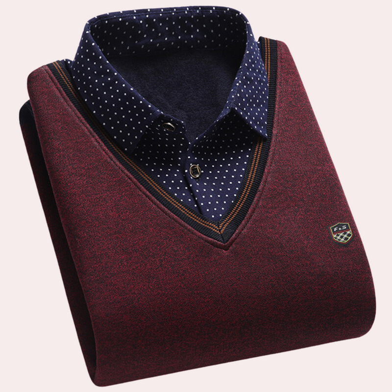 Elegante Herrenpullover mit Kragen