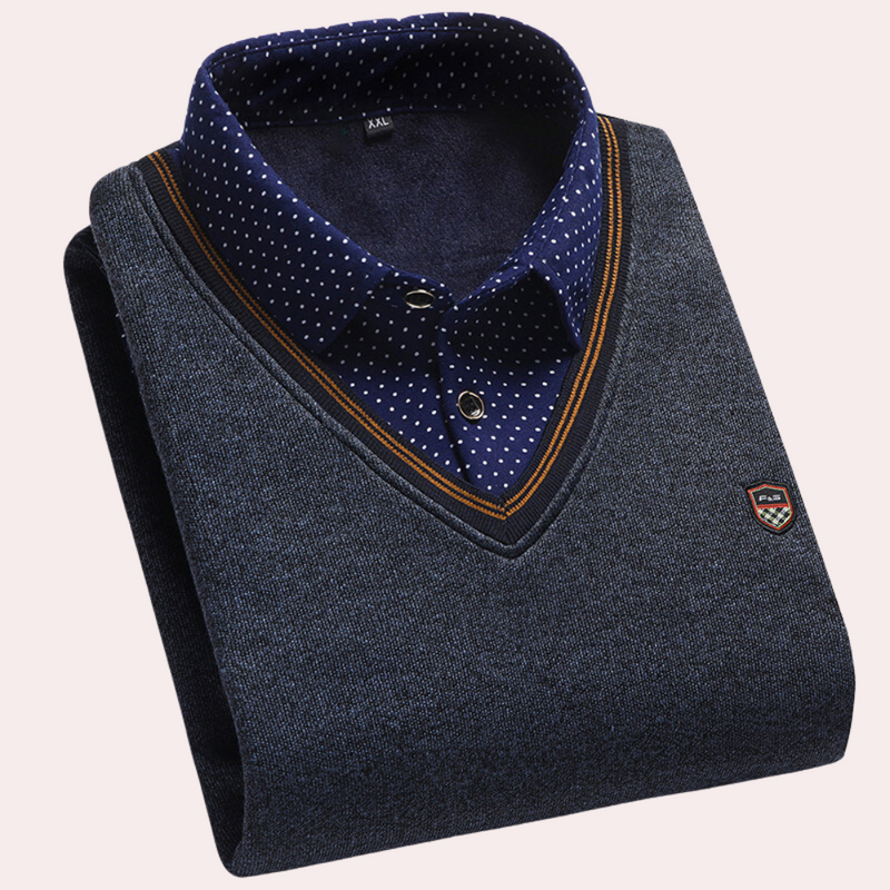 Elegante Herrenpullover mit Kragen