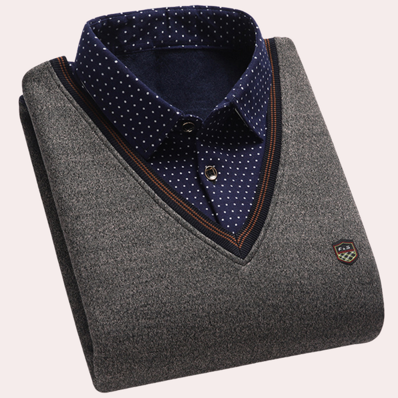 Elegante Herrenpullover mit Kragen