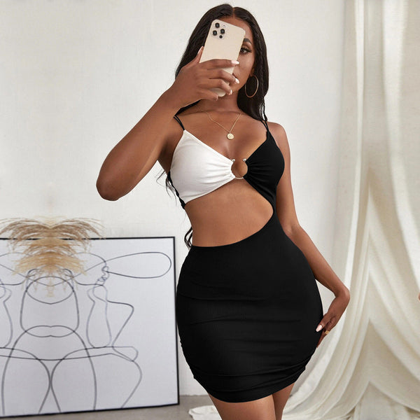 Elegantes Heidi -Strick Bodycon figurbetontes Kleid