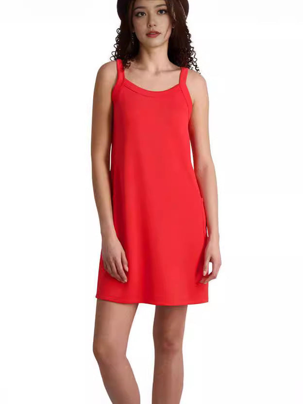 Elegantes Heidi -Französischer Stil Spaghetti-Träger Kleid
