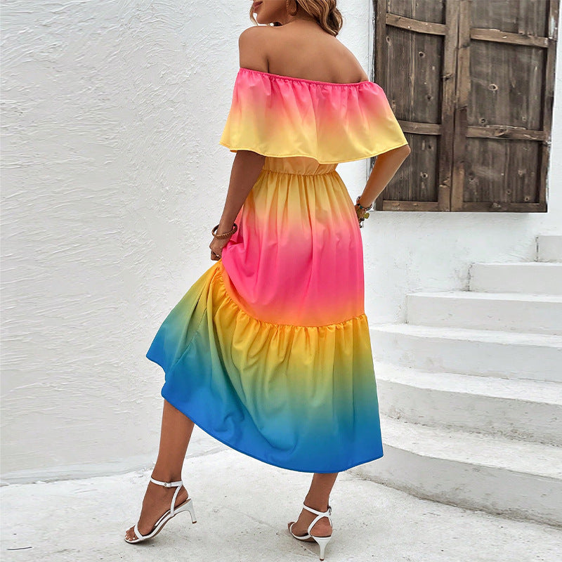Buntes Verspieltes Mini Kleid für Fröhliche Tage