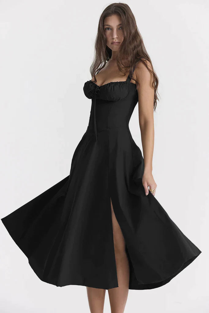 Bequemes - Geblümtes Bustierkleid mit Taillenformung für dich