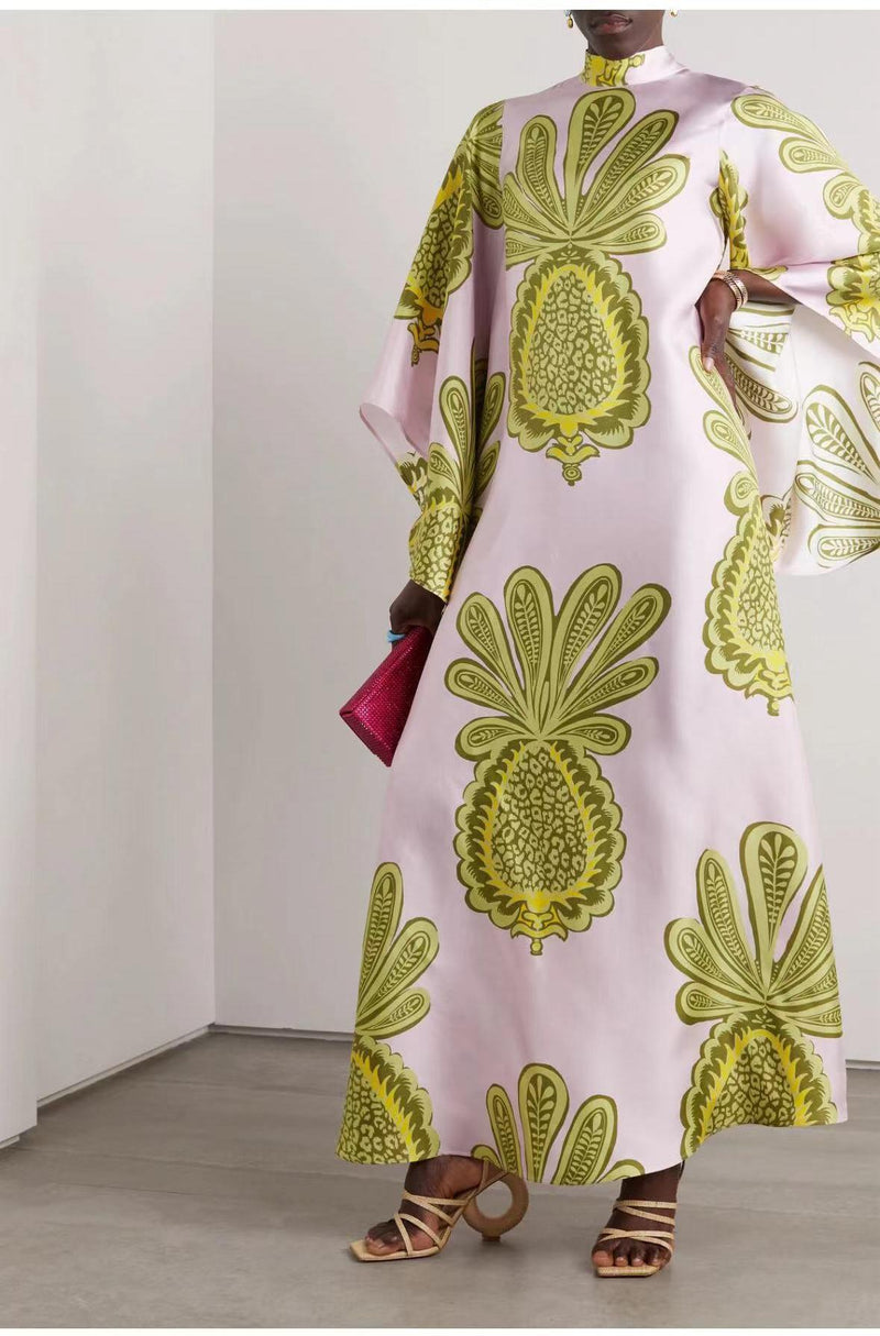 Elegantes Bedrucktes Dreiviertelarmkleid für Kinder