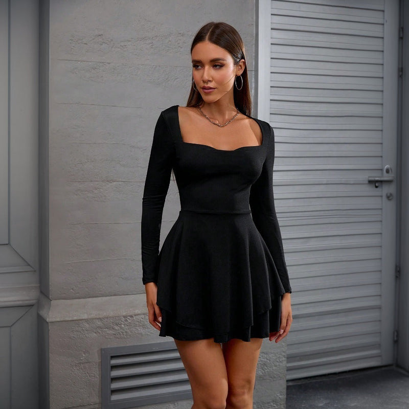 Elegantes Heidi -Tailliertes Kleid für jeden Anlass