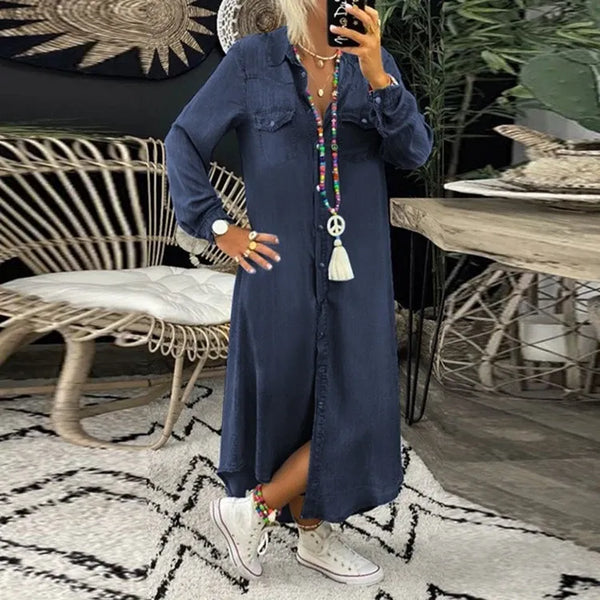 Elegantes Denim sommerkleid für dich