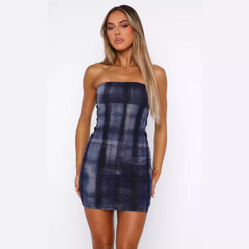 Elegantes Heidi Off-Shoulder Tailliertes Clubkleid