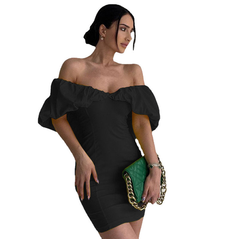 Elegantes Off-Shoulder Bodycon Kleid für Frauen
