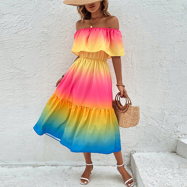 Buntes Verspieltes Mini Kleid für Fröhliche Tage