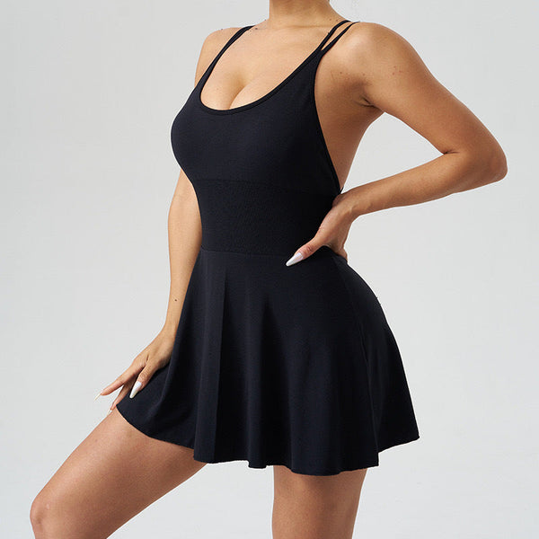Heidi - Sportliche Bequeme Einteiler Shorts Kleid