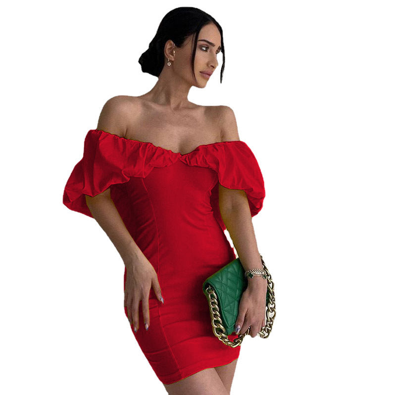 Elegantes Off-Shoulder Bodycon Kleid für Frauen