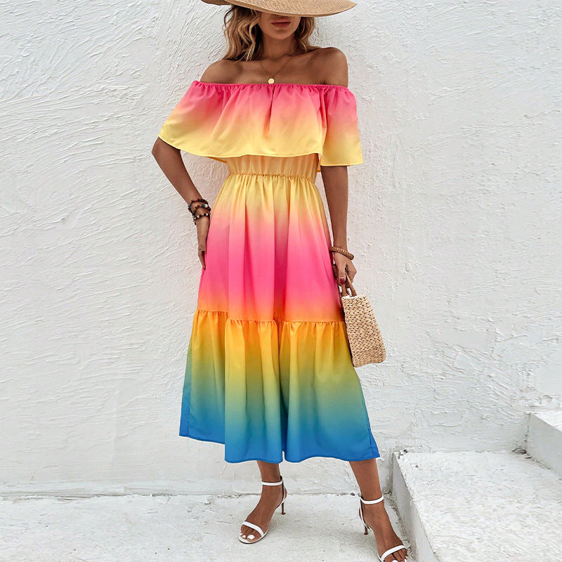 Buntes Verspieltes Mini Kleid für Fröhliche Tage