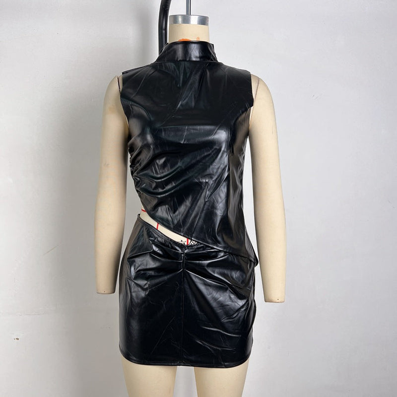 Elegantes Plissiertes Kleid Set für besondere Anlässe