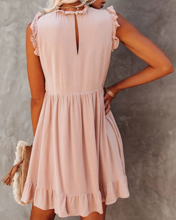 Bequemes Elegantes Heidi Ärmelloses Mini Kleid