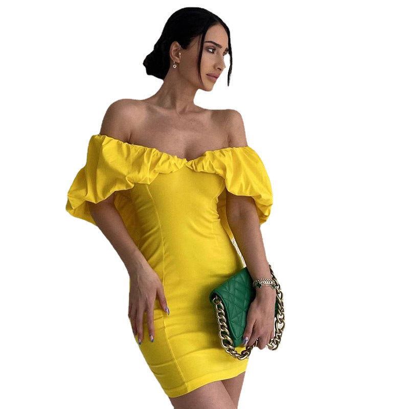 Elegantes Off-Shoulder Bodycon Kleid für Frauen