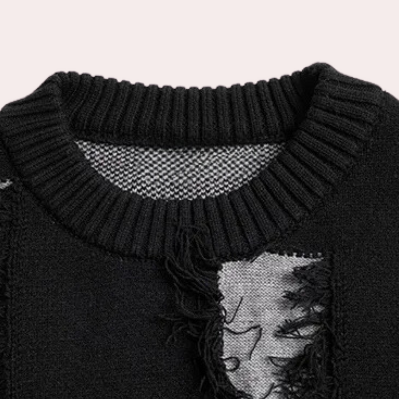 Elegante Herrenstrickjacke in Schwarz