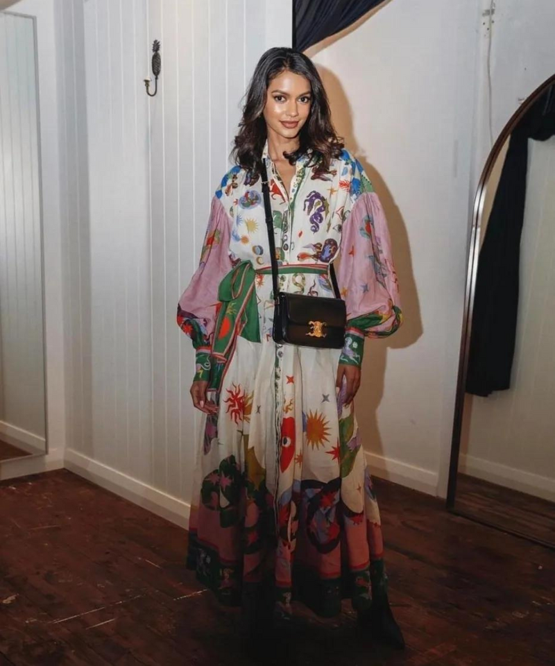 Elegantes Maxi Italienisches Kleid für jeden Anlass