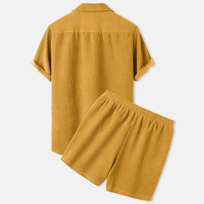 Elegantes Herren Corduroy Set für den Sommer