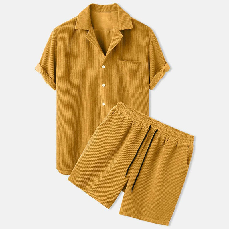 Elegantes Herren Corduroy Set für den Sommer