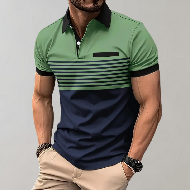 Otha - Gestreiftes Herren Poloshirt