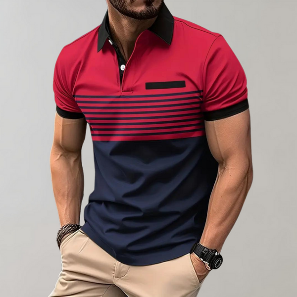 Otha - Gestreiftes Herren Poloshirt