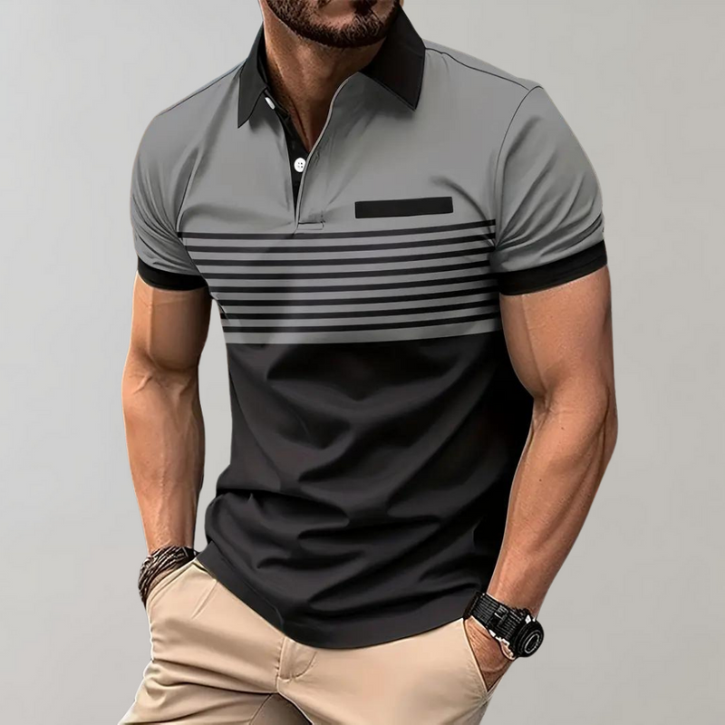 Otha - Gestreiftes Herren Poloshirt