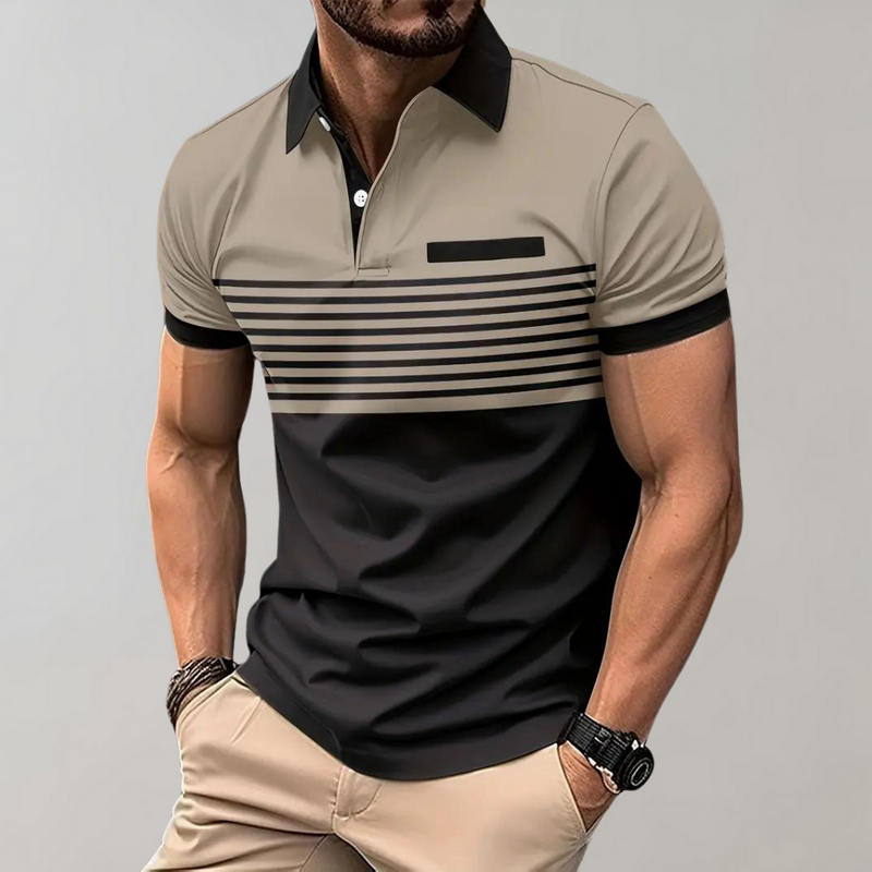 Otha - Gestreiftes Herren Poloshirt