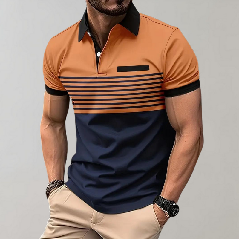 Otha - Gestreiftes Herren Poloshirt