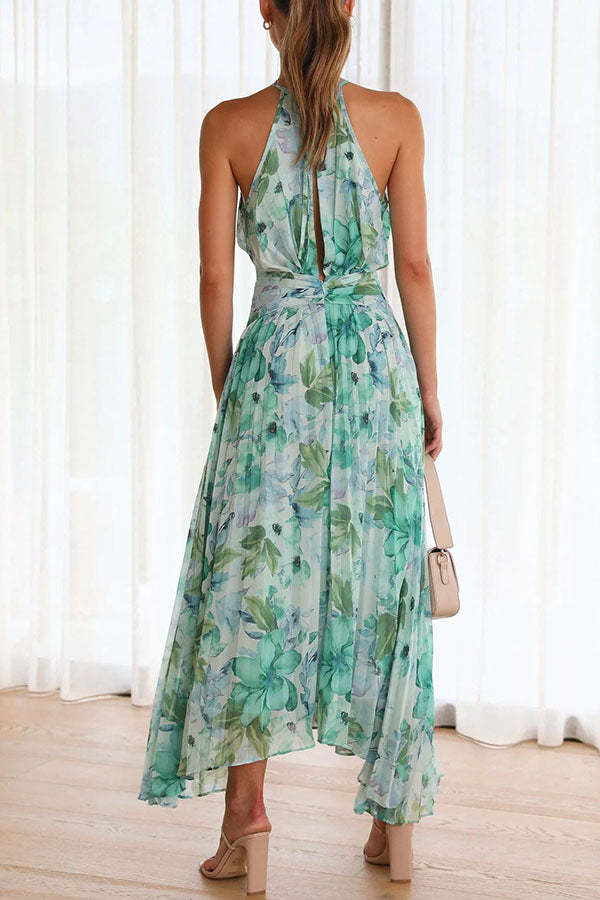 Blumiges Cocktailkleid